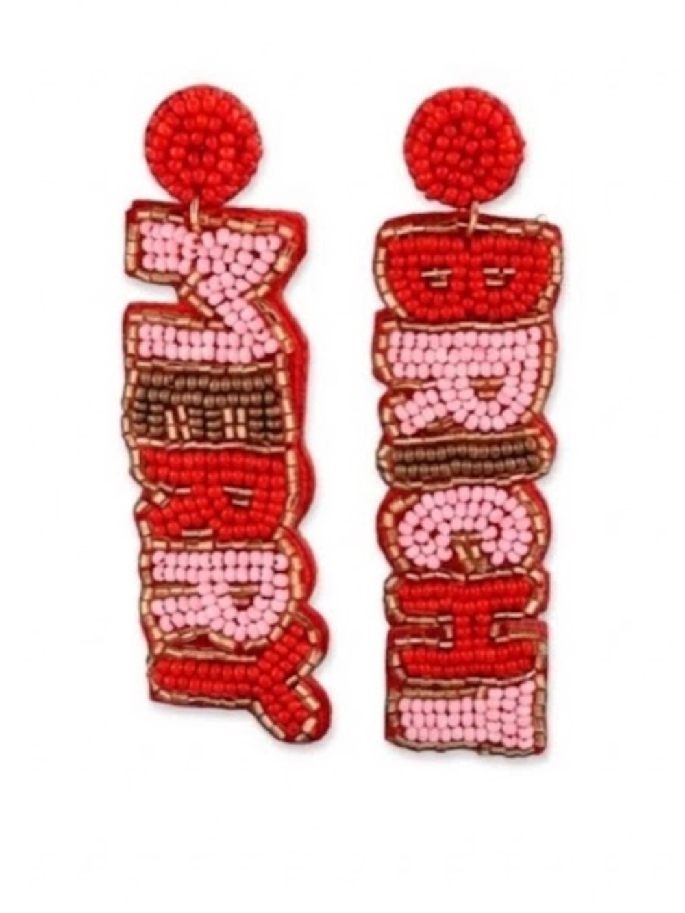 NWT Christmas Merry & Bright Beaded Dangle Earrings Holiday Festive Jewelry
C1